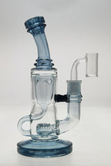 TAG 8" Super Slit Puck Klein Incycler, 44x4MM, 14MM Female with Showerhead Percolator, front view