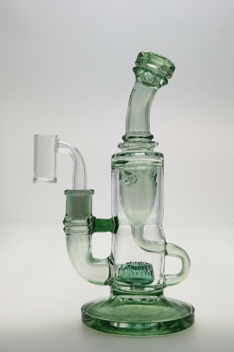 Thick Ass Glass 8" Quartz Klein Incycler with Showerhead Percolator and 14MM Female Joint