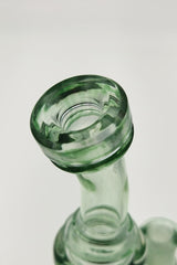TAG 8" Super Slit Puck Klein Incycler close-up of 14MM Female joint top view