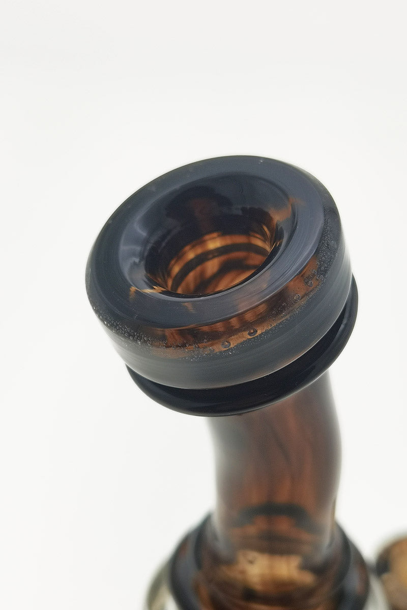 Close-up of TAG 8" Super Slit Puck Klein Incycler top with 14MM Female joint