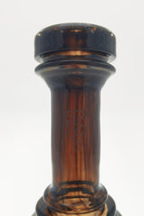Close-up of TAG 8" Super Slit Puck Klein Incycler joint, 14MM Female, amber glass