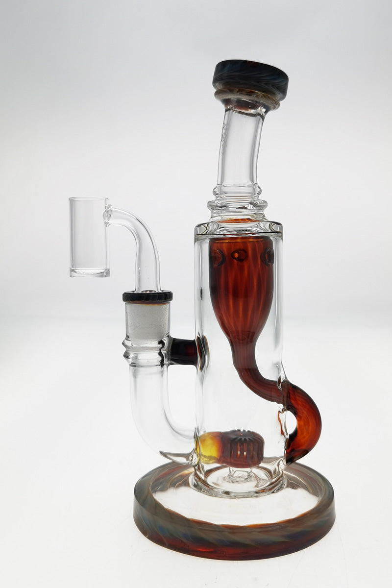 TAG 8" Super Slit Puck Klein Incycler with Showerhead Percolator and 14MM Female Joint