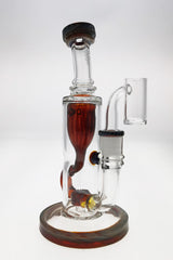 TAG 8" Super Slit Puck Klein Incycler with Showerhead Percolator, 14MM Female Joint, Front View