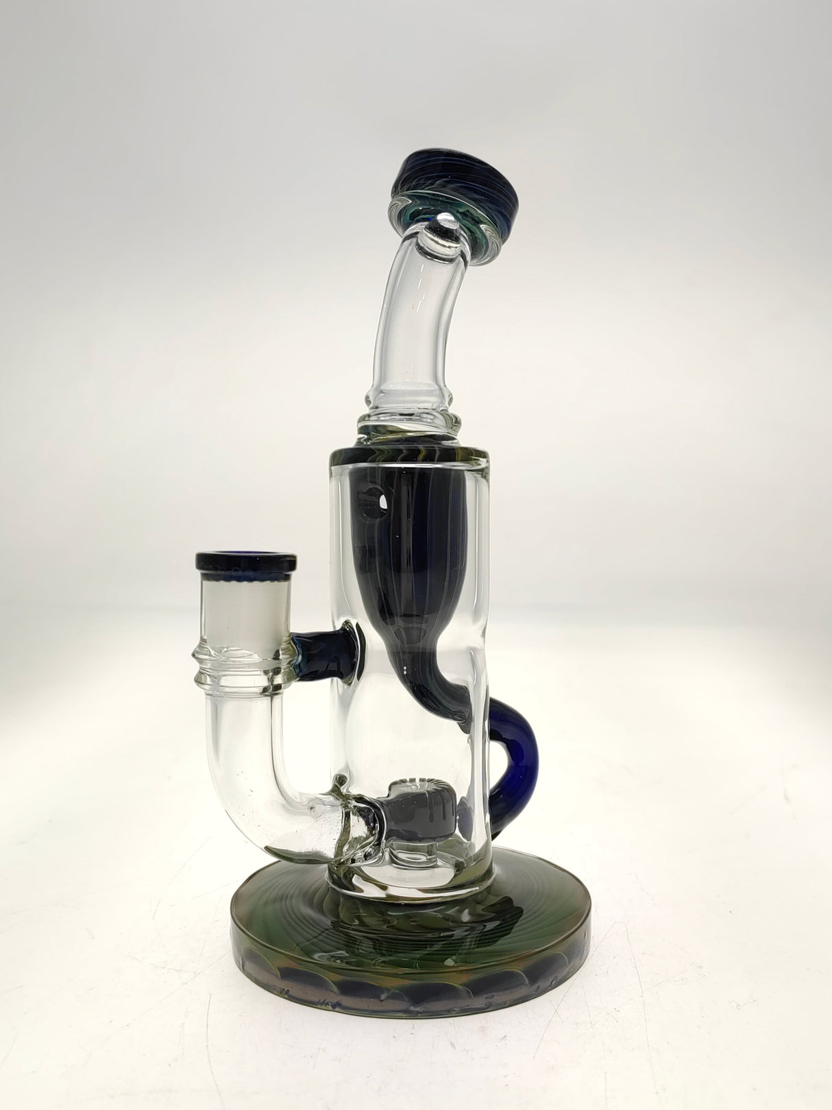 TAG 8" Super Slit Puck Klein Incycler with Showerhead Percolator, 14MM Female Joint, Front View