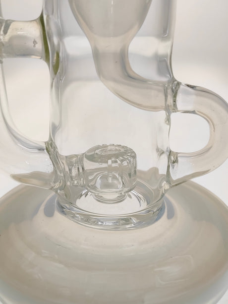 TAG 8" Super Slit Puck Klein Incycler close-up, showcasing its showerhead percolator and 14MM female joint.