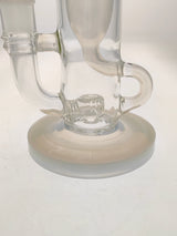 TAG 8" Super Slit Puck Klein Incycler, clear glass with showerhead percolator, 14MM Female joint