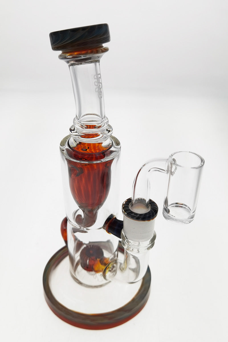 TAG 8" Super Slit Puck Klein Incycler with Showerhead Percolator, 14MM Female Joint