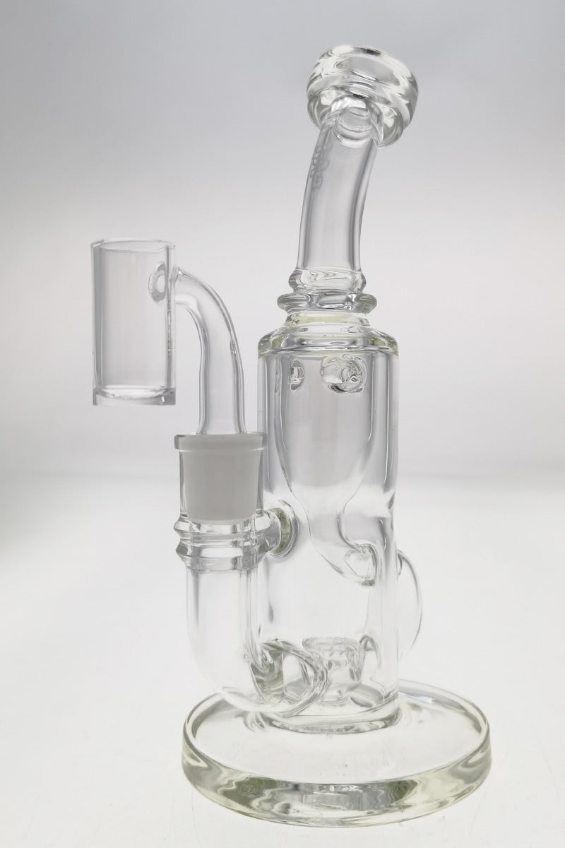 TAG 8" Super Slit Puck Klein Incycler, 44x4MM with 14MM Female Joint, Front View on White Background
