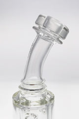 TAG 8" Super Slit Puck Klein Incycler close-up, 14MM Female joint, clear quartz