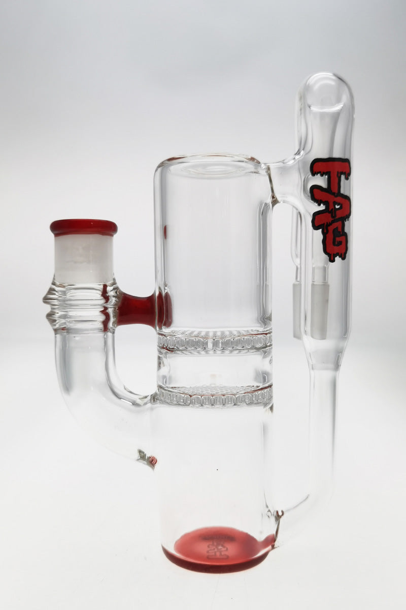 TAG 8.25" Double Honeycomb Ash Catcher with Recycling Function, 18MM Male to Female