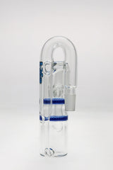 TAG 8.25" Double Honeycomb Ash Catcher, 50x5MM with Recycling, Tie Dye Blue, Front View