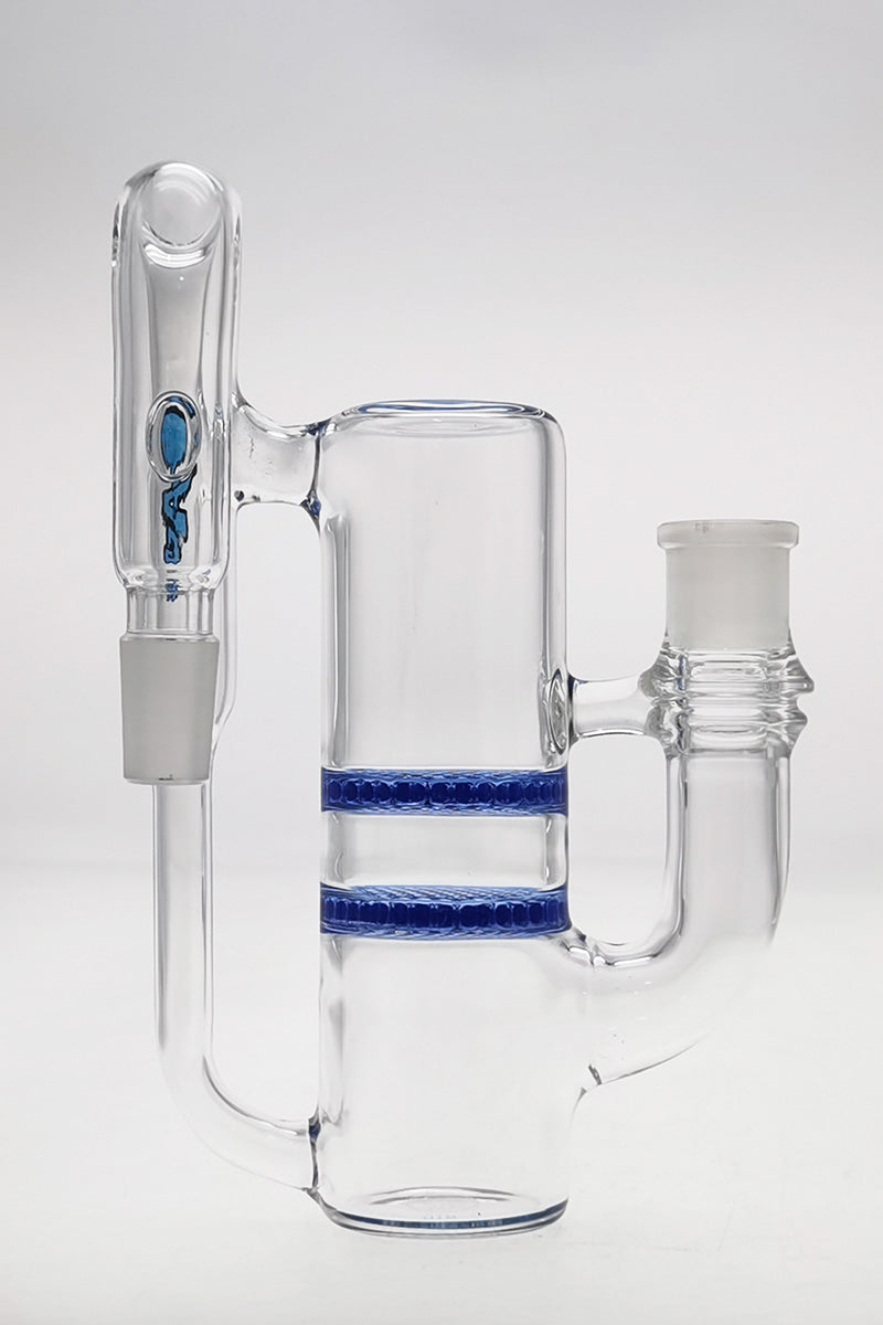 TAG 8.25" Double Honeycomb Ash Catcher with Recycling, Tie Dye Blue, 18MM Male to Female