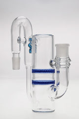 TAG Double Honeycomb Ash Catcher 8.25" Tie Dye, 18MM Male to Female, Front View