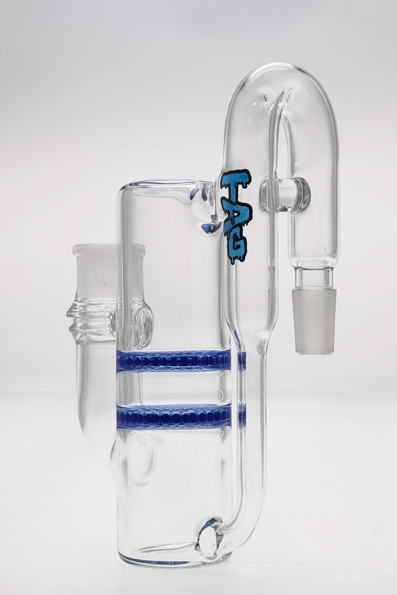 TAG 8.25" Double Honeycomb Ash Catcher with Recycling, Tie Dye Logo, Side View