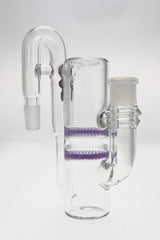 TAG 8.25" Double Honeycomb Ash Catcher with Recycling, 50x5MM, Tie Dye, Front View