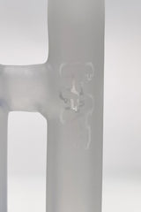 Close-up of TAG Double Honeycomb Ash Catcher in Tie Dye, 18MM Female Joint, Borosilicate Glass
