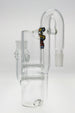 TAG 8.25" Double Honeycomb Ash Catcher w/ Recycler in Clear with Wavy Tie Dye Label