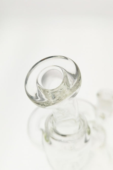 Close-up of TAG 8.25" Inline Bellow Base Recycler with 14MM Female Joint