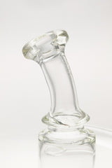 TAG 8.25" Inline Bellow Base Recycler Bong, 50x9MM Clear Glass, Side View