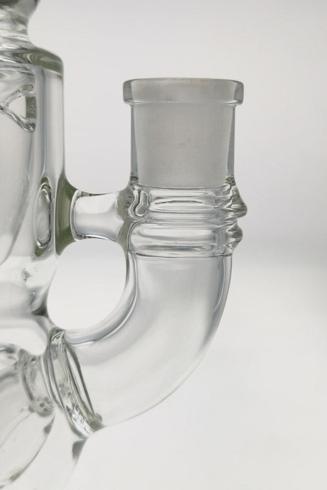 Close-up side view of TAG 8.5" Incycler Dab Rig with Bellow Base and 14MM Female Joint