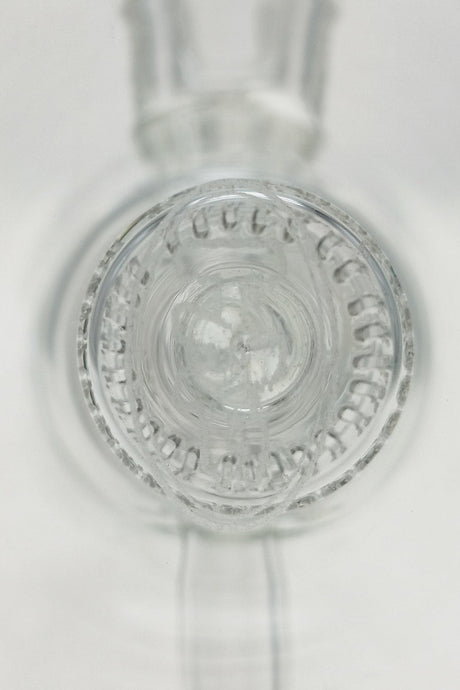 Top view of TAG 8.5" Ball Klein Incycler with Bellow Base, 14MM Female joint for bongs