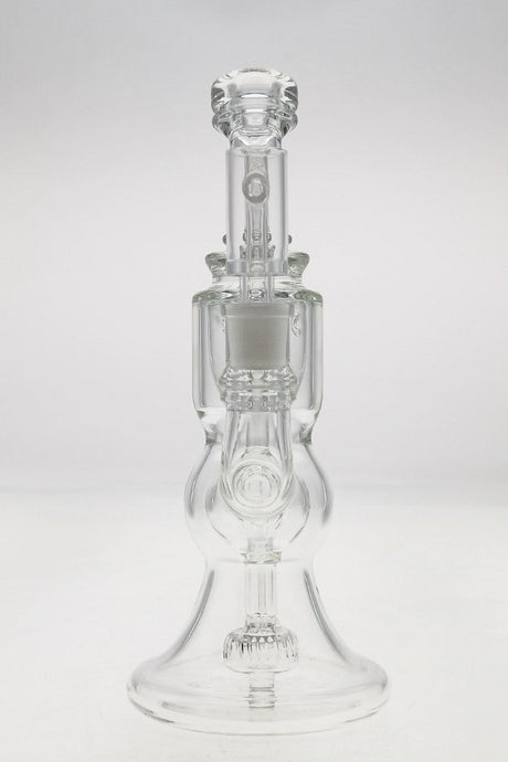 TAG 8.5" Ball Klein Incycler with Bellow Base, 14MM Female Joint, Front View on White Background