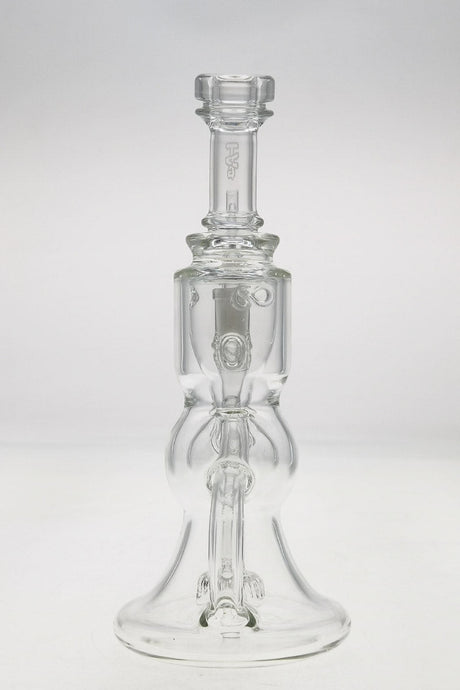 Thick Ass Glass 8.5" Incycler Dab Rig with Bellow Base, 14MM Female Joint, Clear View
