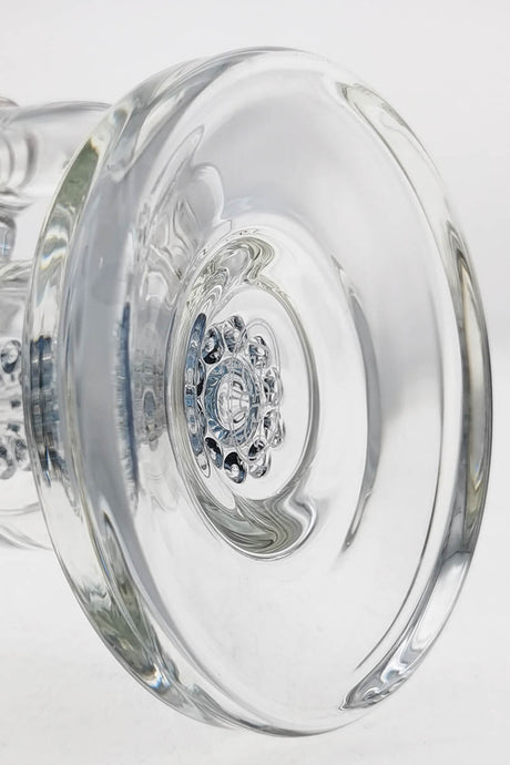 Close-up of TAG Bent Neck Dab Rig with Double 6-Arm Tree Percolator, 14MM Female Joint