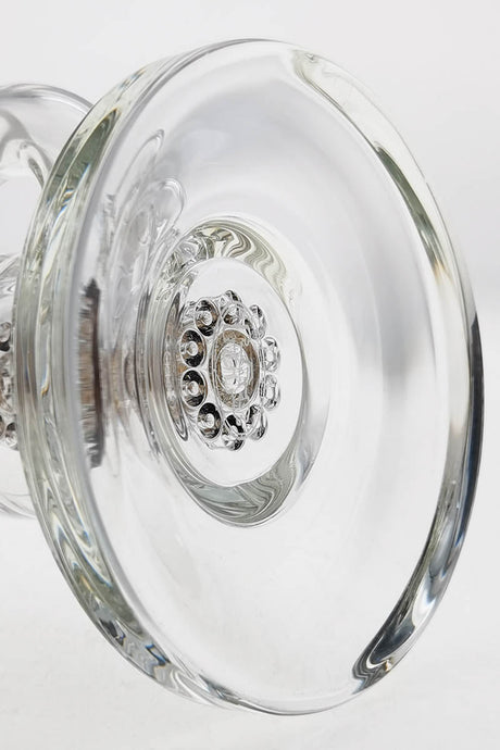 Thick Ass Glass 8.5" Bent Neck Dab Rig Close-Up, Double 6-Arm Tree Perc, 5mm Borosilicate