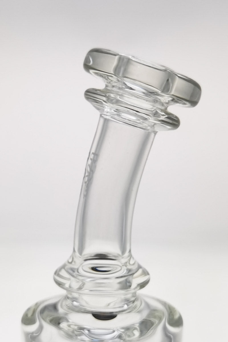TAG Bent Neck Dab Rig with Double 6-Arm Tree Percolator, 14MM Female Joint, Clear Borosilicate Glass