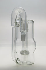 TAG 8.50" Super Slit UFO Ash Catcher, 65x5MM, clear glass, side view on white background