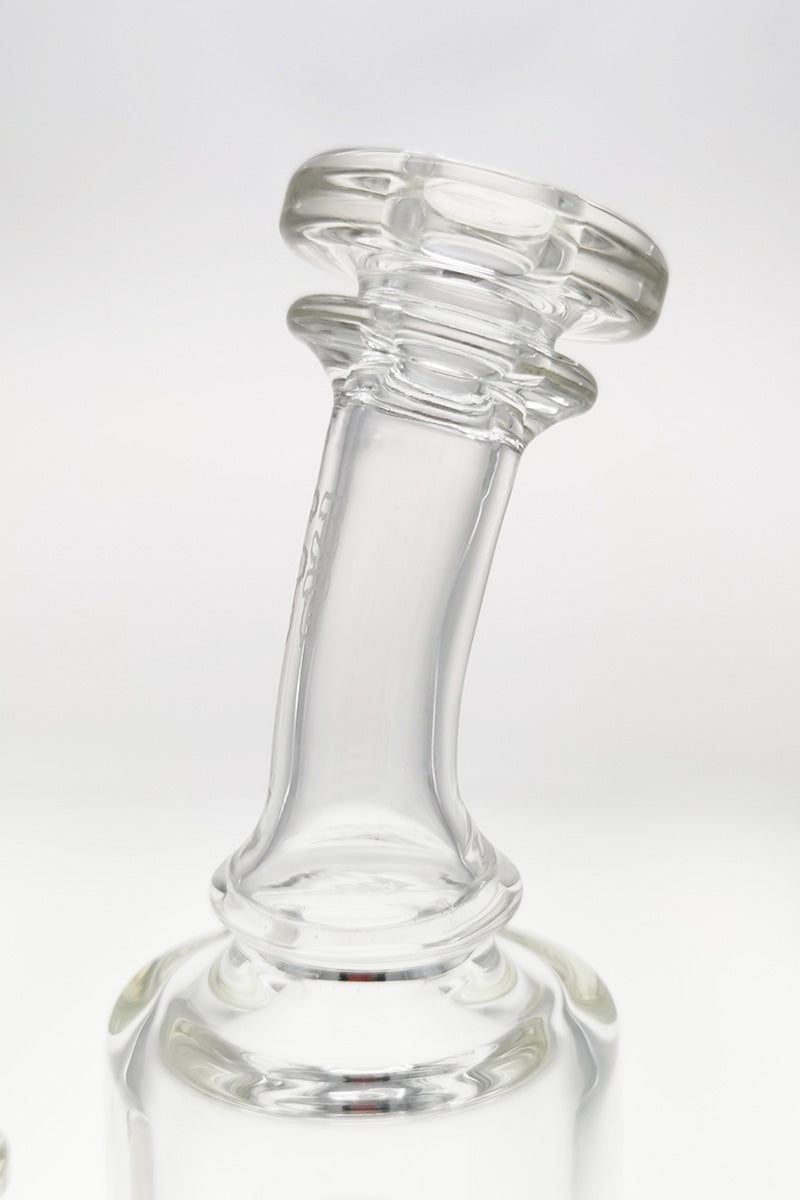 Thick Ass Glass - 9" Bent Neck Dual UFO Perc Bong (14MM Female)