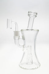 TAG 9" Helical Dome Banger Hanger with Bellow Base, 14MM Female Joint, Front View on White