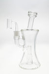 TAG 9" Helical Dome Banger Hanger with Bellow Base, 14MM Female Joint, Front View on White