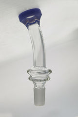 TAG 9" Showerhead Donut Bong Neck Piece for Vaporizers with Keck Clip, front view on white background