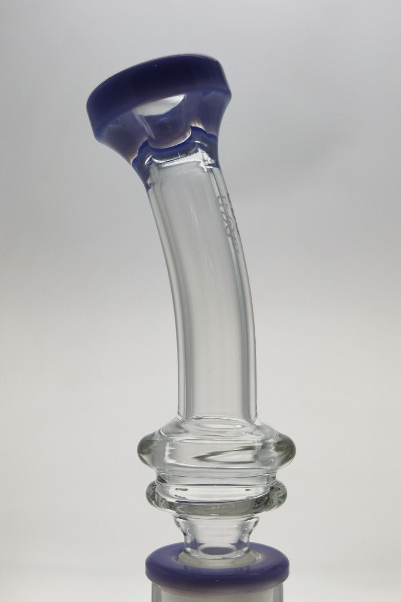 TAG 9" Showerhead Donut Bong with Keck Clip and Silicone Hose, 18MM Female Joint, Front View
