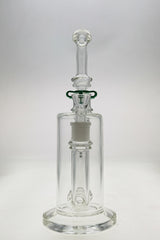 TAG 9" Showerhead Donut Bong with Keck Clip, Hose Adapter & Mouthpiece, Front View