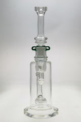 Thick Ass Glass 9" Showerhead Donut Bong with Adapter and Hose, Borosilicate Glass, Front View