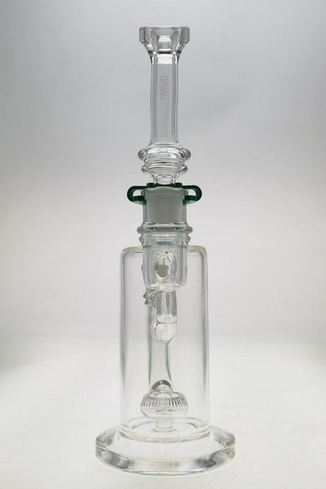 Thick Ass Glass 9" Showerhead Donut Bong with Adapter and Hose, Borosilicate Glass, Front View
