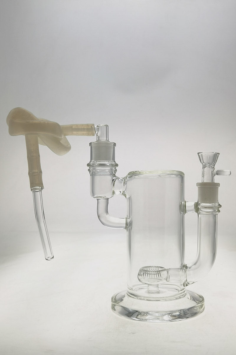 TAG 9" Showerhead Donut Bong for Vaporizers with Hose Adapter and Silicone Hose