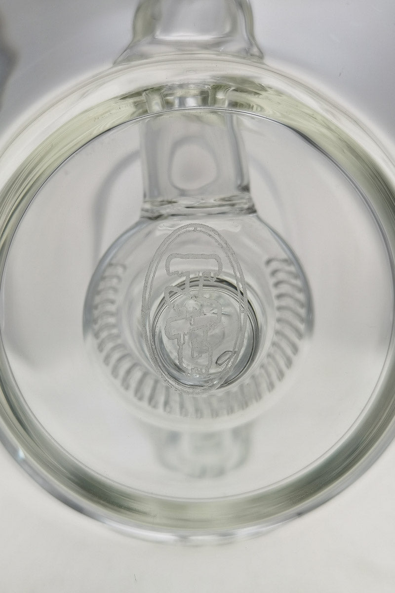 TAG 9" Showerhead Donut Bong close-up showing the intricate showerhead percolator design