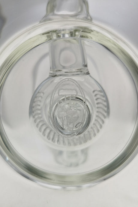 TAG 9" Showerhead Donut Bong close-up showing the intricate showerhead percolator design