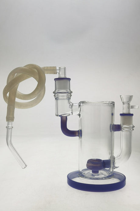 TAG 9" Showerhead Donut Bong for Vaporizers with Keck Clip and Silicone Hose