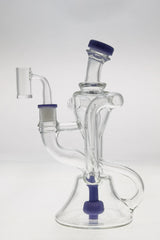 TAG 9" Super Slit Donut Dual Arm Recycler with 14MM Female Joint, Front View