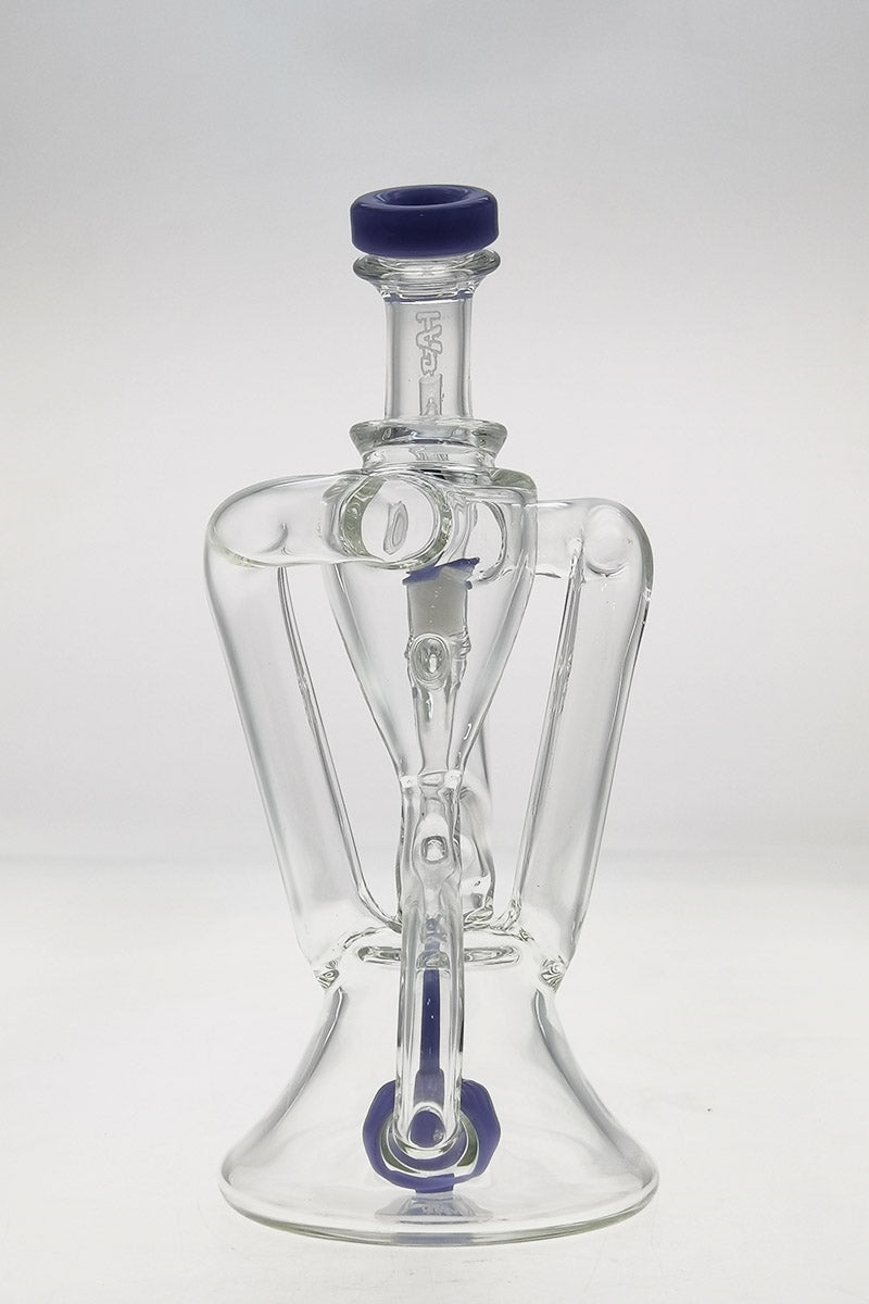 TAG 9" Super Slit Donut Dual Arm Recycler with 14MM Female Joint - Front View