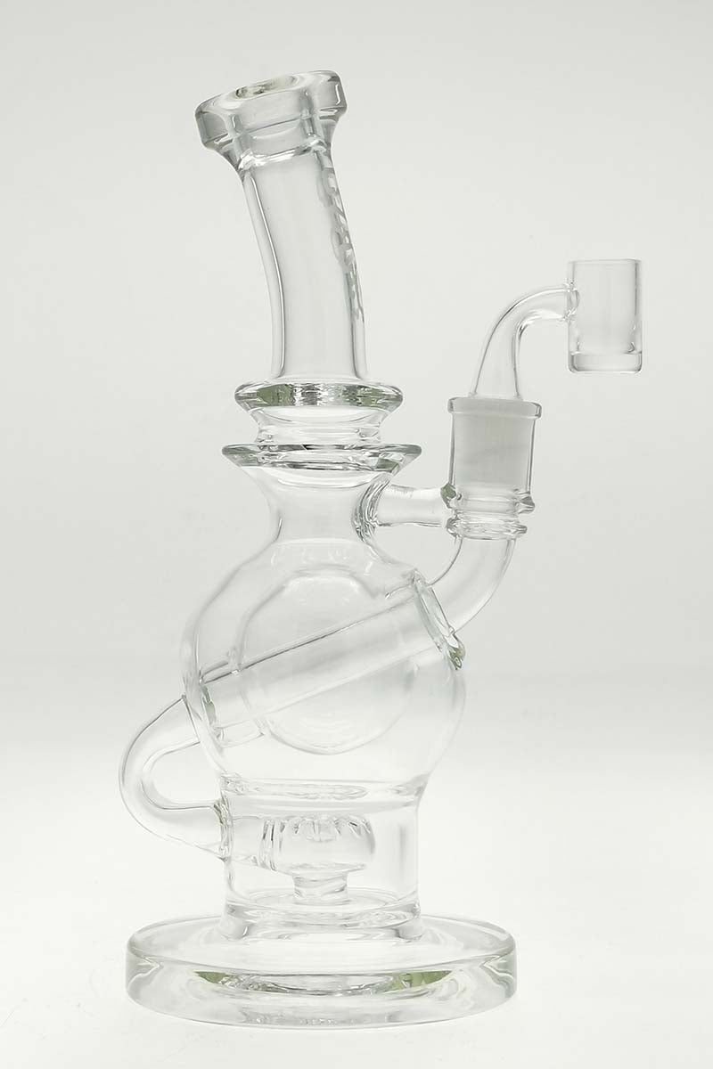 TAG 9.25" Ball Rig with Super Slit Donut Perc, 14MM Female Joint, Front View