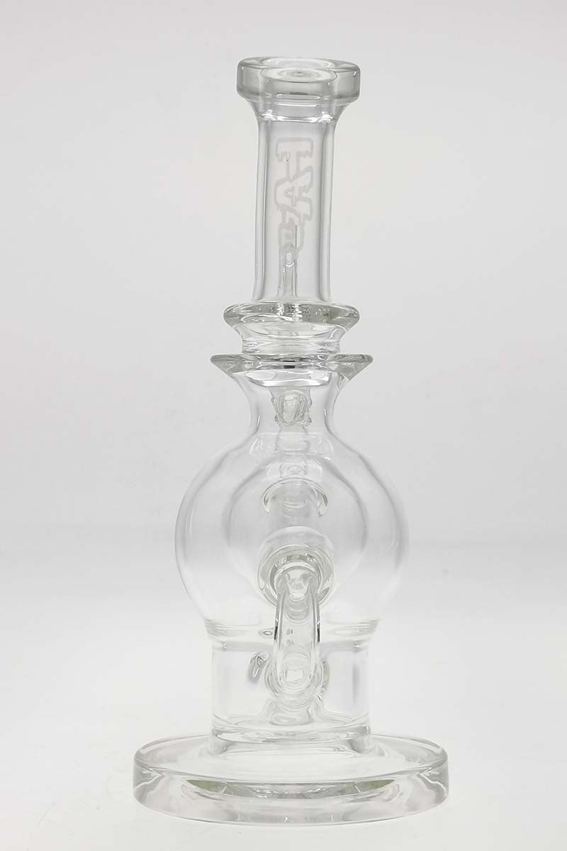 TAG 9.25" 75MM Ball Rig with Super Slit Donut, 14MM Female Joint, Front View on White Background