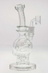 TAG 9.25" Ball Rig with Super Slit Donut, 14MM Female Joint, Front View on White Background