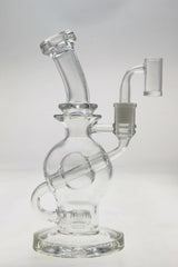TAG 9.25" Ball Rig with Super Slit Donut Percolator and 14MM Female Joint, front view on white background