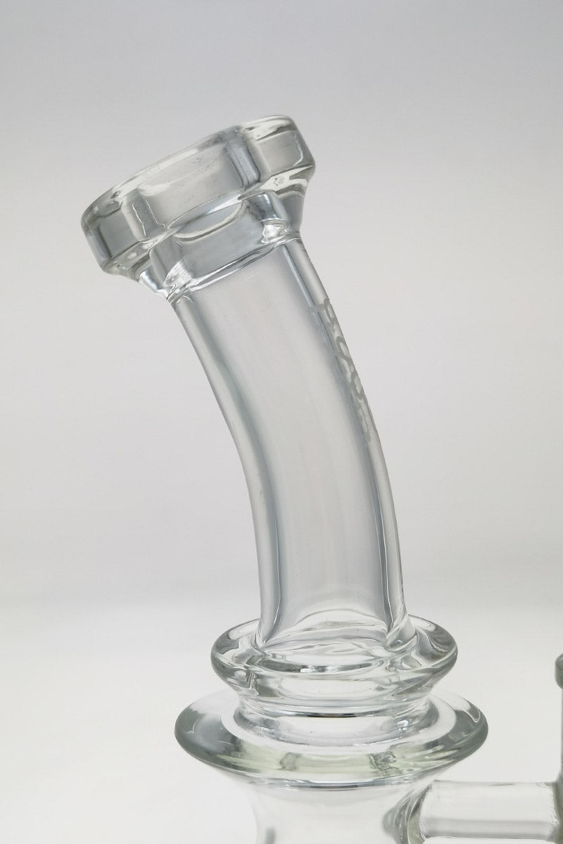 TAG 9.25" Ball Rig with Super Slit Donut, 14MM Female Joint, Side View on White